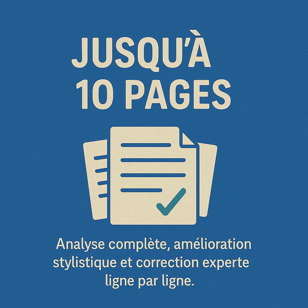 Correction et amélioration de texte - Travail soigné et humain